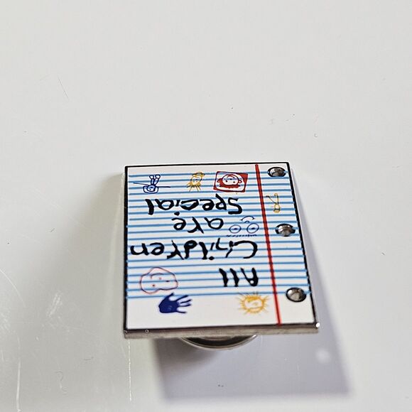 Vintage All Children Are Special The Education People 1996 Teacher Notepad Pin - Picture 8 of 10